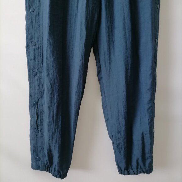 Reebok Mens Blue ATR Logo High Rise Elastic Waist Side Snap Track Pants Size L - Picture 3 of 7